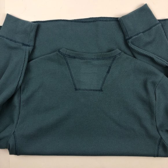NEW -Timberland Cozy Thermal Long Sleeve Waffle Knit Muscle Henley Preppy Y2K - Picture 10 of 13